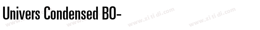 Univers Condensed BO字体转换 Univers Condensed BO字体转换